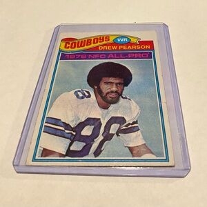 Drew Pearson 1977 Topps Football Card #130 Dallas Cowboys WR Vintage